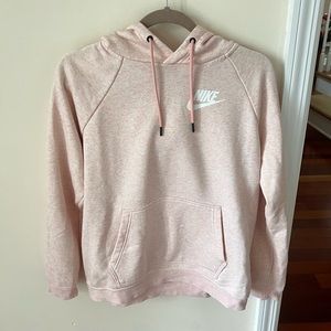 Nike Sportswear Women's Baby Pink Club Fleece Pullover Hoodie